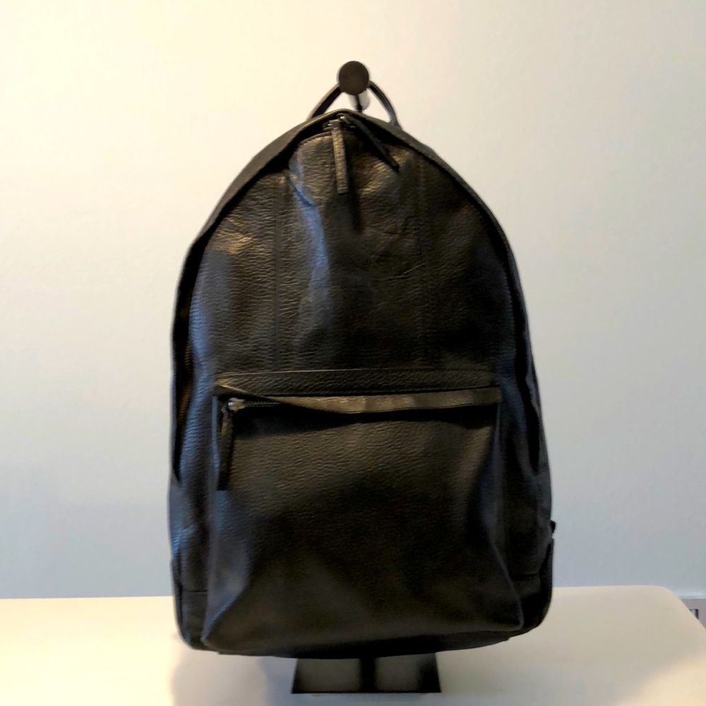Cole Haan Wayland black leather backpack